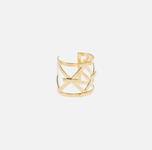 elisabetta franchi Cuff en laiton avec nœuds bijou