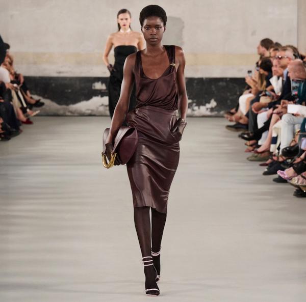 Eleven Paris Jupe Crayon En Cuir