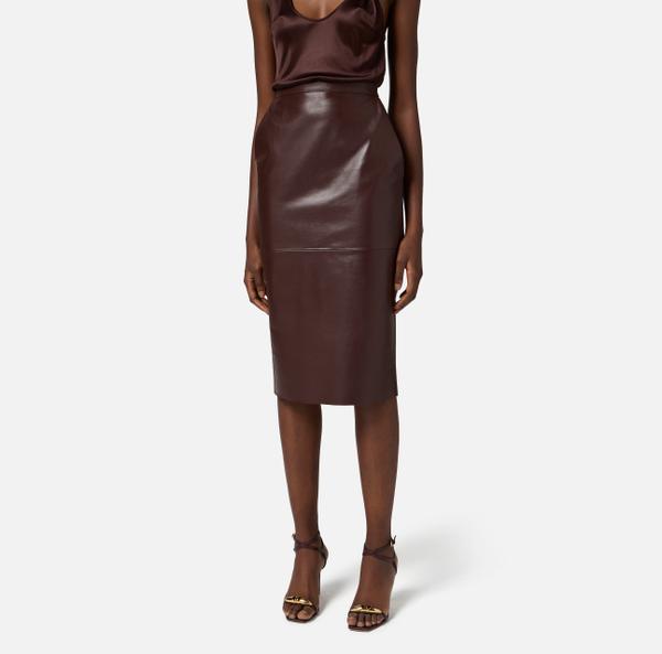 Eleven Paris Jupe Crayon En Cuir