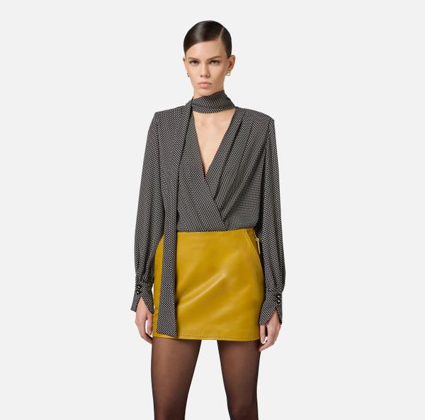 Elisabetta Franchi Body Avec Imprimé Pois