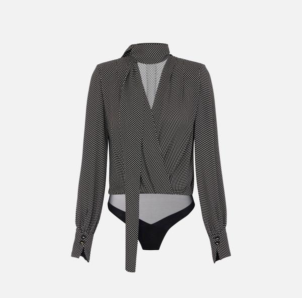 elisabetta franchi Body avec imprimé pois