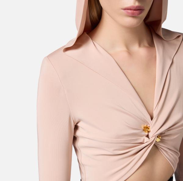 Elisabetta Franchi Body En Jersey Avec Capuche