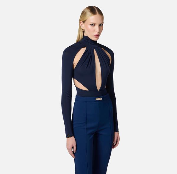 Elisabetta Franchi Body En Jersey Avec Découpes