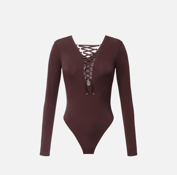 elisabetta franchi Body en jersey avec lacets