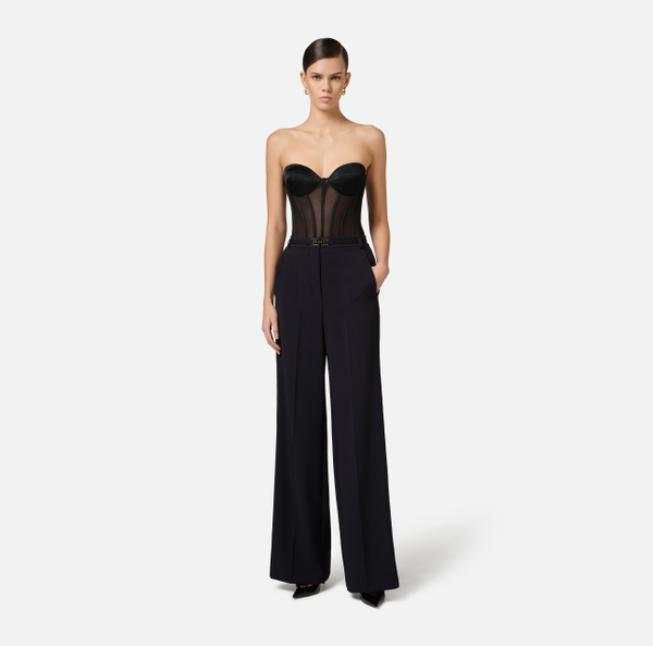 Elisabetta Franchi Body En Tulle