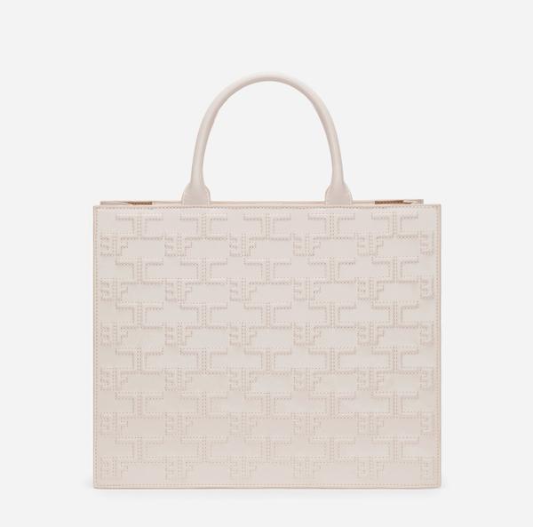 Elisabetta Franchi Bold Monogram Large Shopper