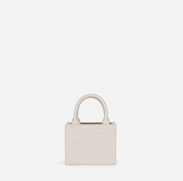 elisabetta franchi Bold Monogram Mini Shopper