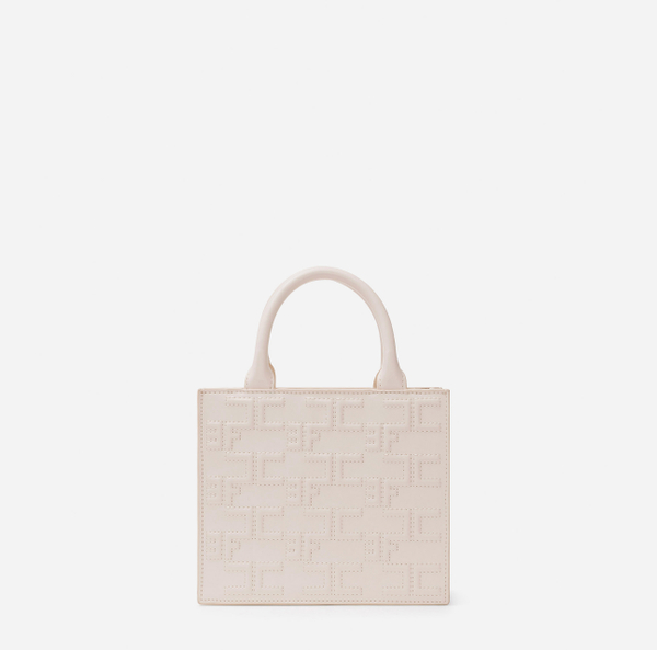 Elisabetta Franchi Bold Monogram Small Shopper