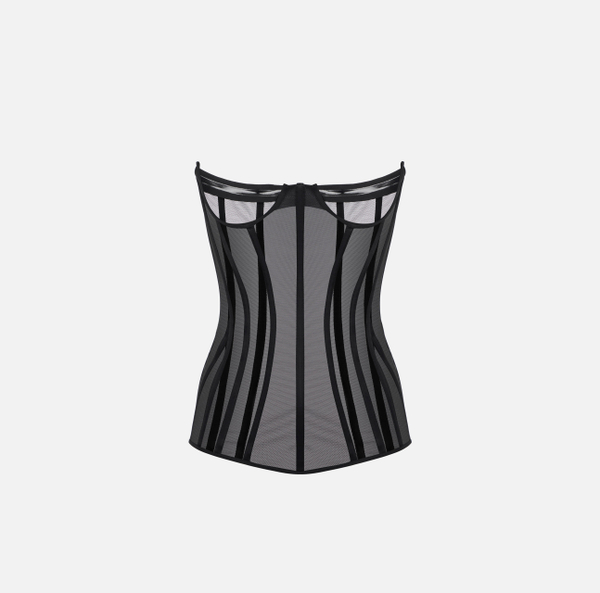 elisabetta franchi Bustier en tulle
