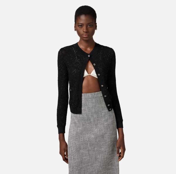 Elisabetta Franchi Cardigan En Tulle
