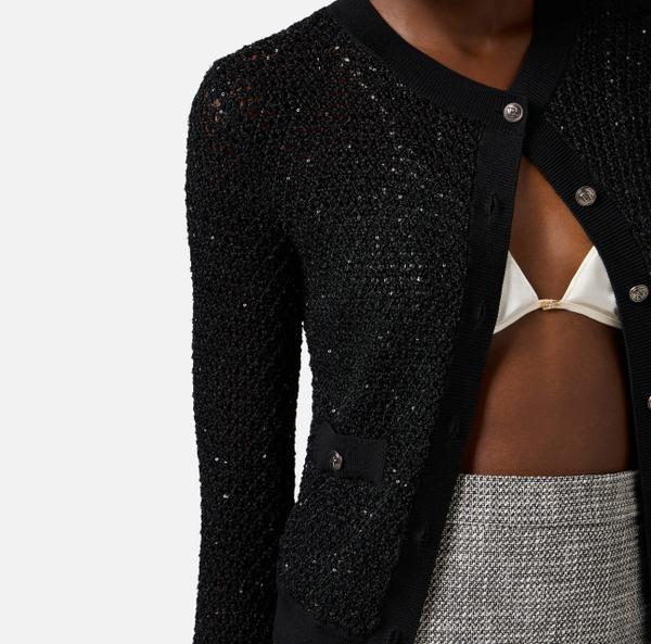 Elisabetta Franchi Cardigan En Tulle