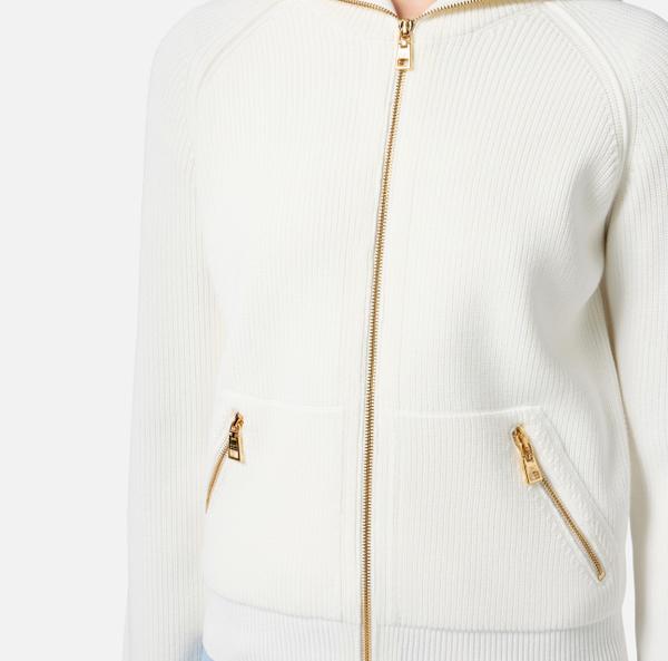 Elisabetta Franchi Cardigan En Viscose à Capuche
