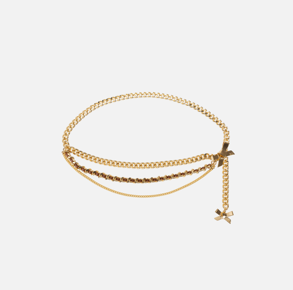 Elisabetta Franchi Ceinture En Chaîne Avec Nœuds