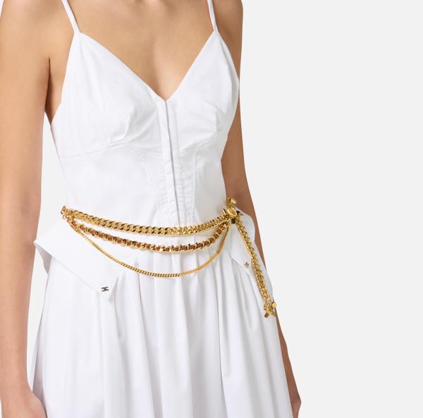 Elisabetta Franchi Ceinture En Chaîne Avec Nœuds