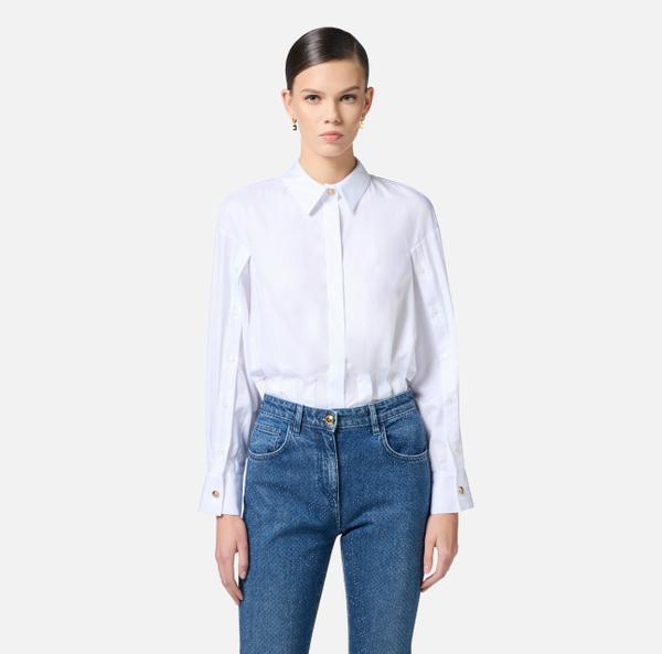 Elisabetta Franchi Chemise En Popeline De Coton