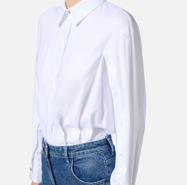 Elisabetta Franchi Chemise En Popeline De Coton