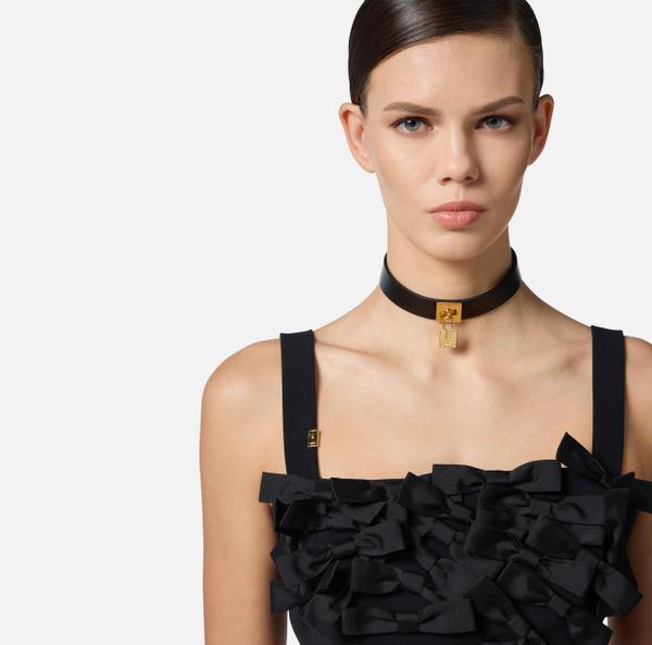 Elisabetta Franchi Collier Ras-de-cou Avec Cadenas