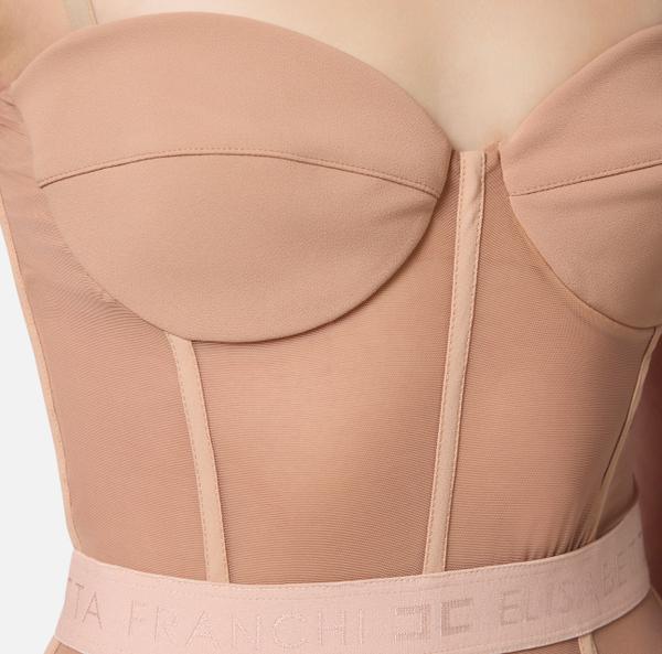 Elisabetta Franchi Combinaison En Crêpe Et Tulle
