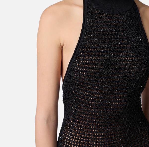Elisabetta Franchi Combinaison En Jersey Et Tulle