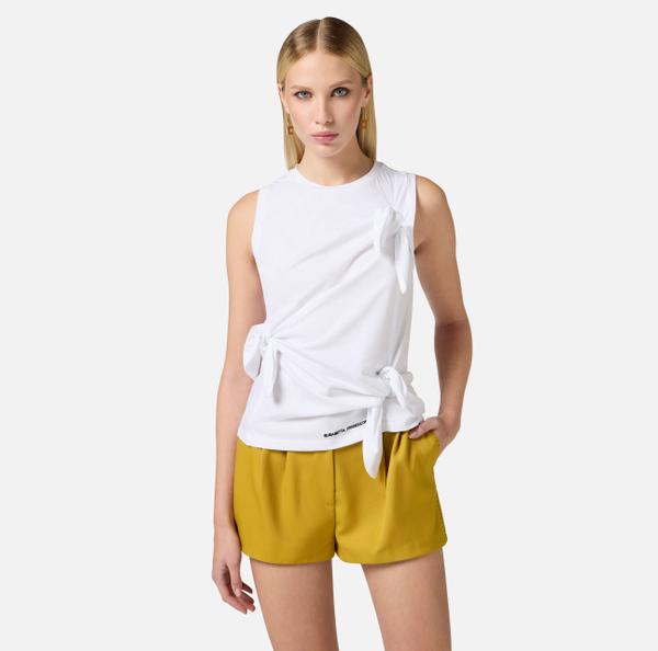 Elisabetta Franchi Débardeur En Jersey Avec Nœuds
