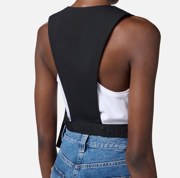 Elisabetta Franchi Gilet En Laine Froide Légère