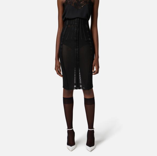 Elisabetta Franchi Jupe Bustier En Tulle