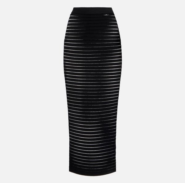 elisabetta franchi Jupe en tricot perforé
