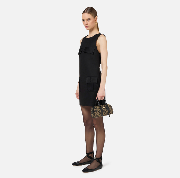 Elisabetta Franchi Mini Bauletto Monogram Travel