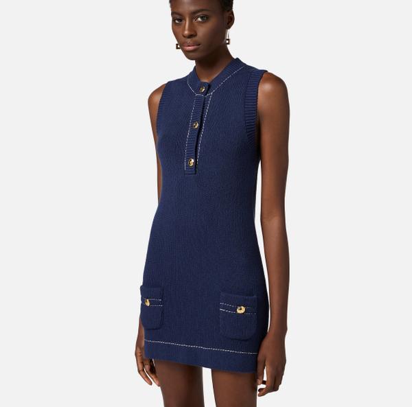 Elisabetta Franchi Mini-robe En Coton Stretch