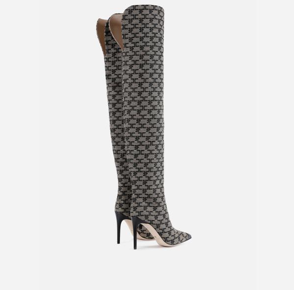 Elisabetta Franchi Monogram Cuissardes
