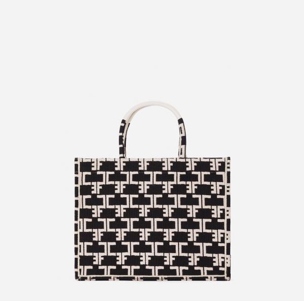 elisabetta franchi Monogram Tote Medium