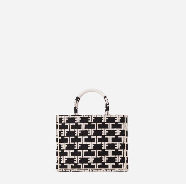 Elisabetta Franchi Monogram Tote Small