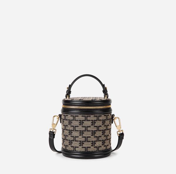 elisabetta franchi Monogram Travel Sac Cylindrique