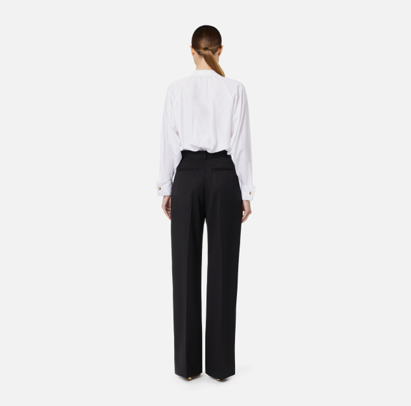 Elisabetta Franchi Pantalon En Crêpe Avec Plis