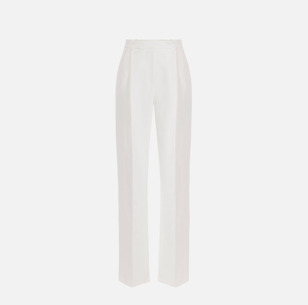elisabetta franchi Pantalon en crêpe avec plis