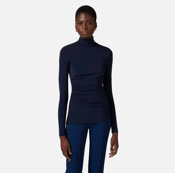 Elisabetta Franchi Pull En Jersey Avec Drapé