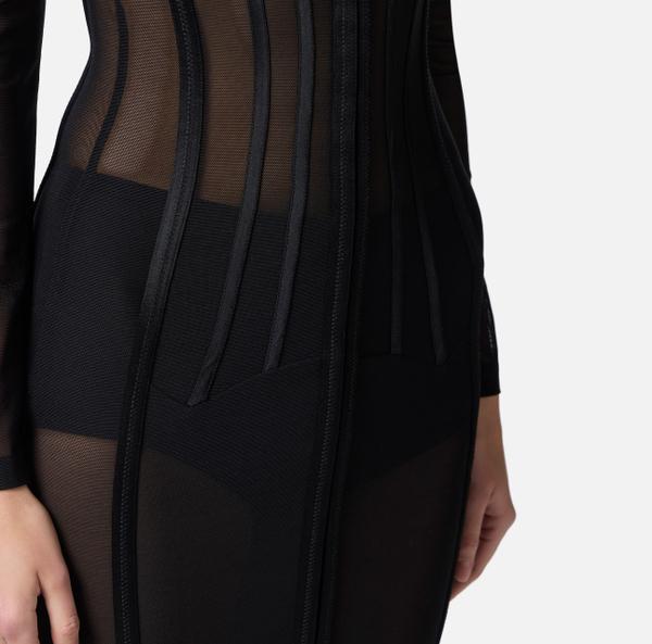 Elisabetta Franchi Robe Bustier En Tulle