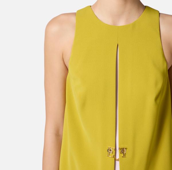 Elisabetta Franchi Robe En Crêpe Bicolore