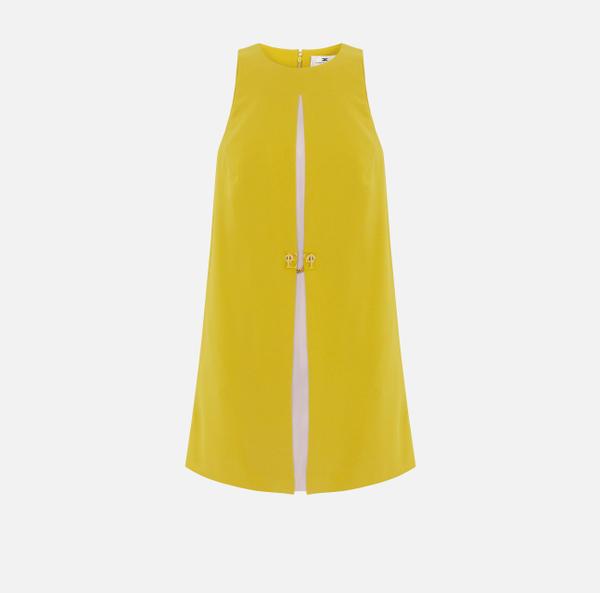 elisabetta franchi Robe en crêpe bicolore