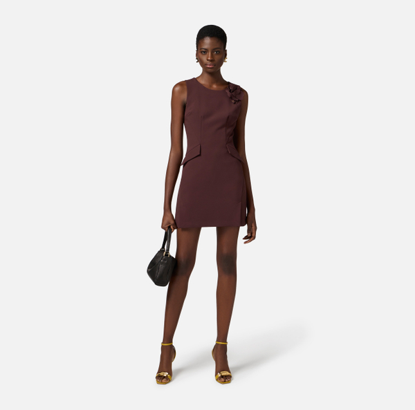 Elisabetta Franchi Robe En Crêpe Léger