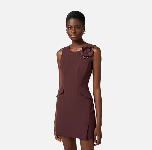 Elisabetta Franchi Robe En Crêpe Léger