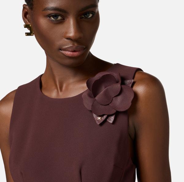 Elisabetta Franchi Robe En Crêpe Léger
