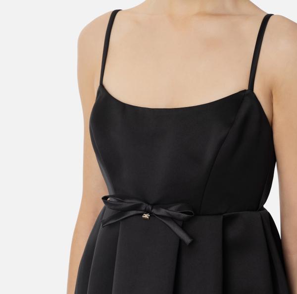 Elisabetta Franchi Robe En Duchesse Avec Nœud