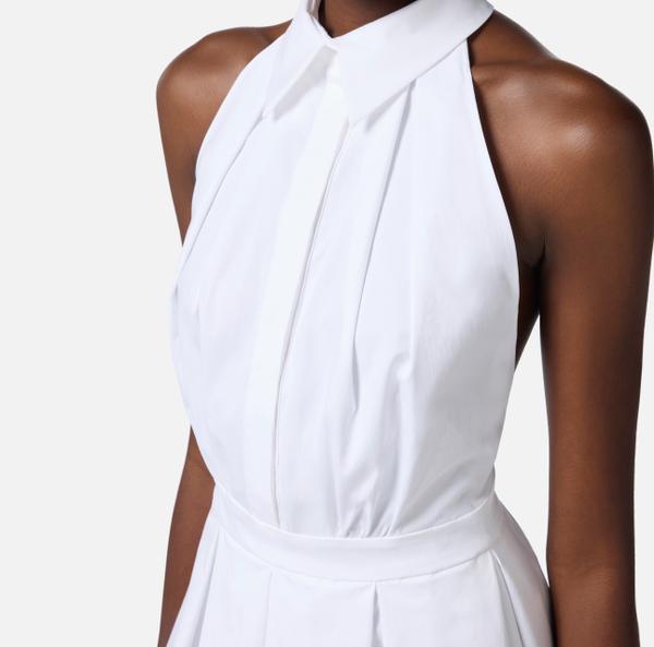 Elisabetta Franchi Robe En Gabardine De Coton