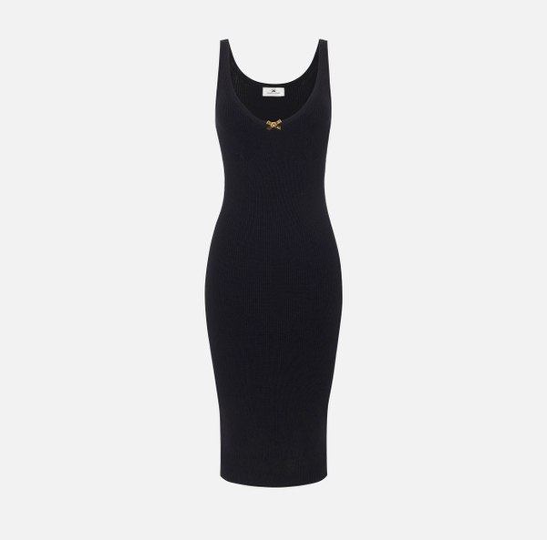 elisabetta franchi Robe en tricot avec tulle