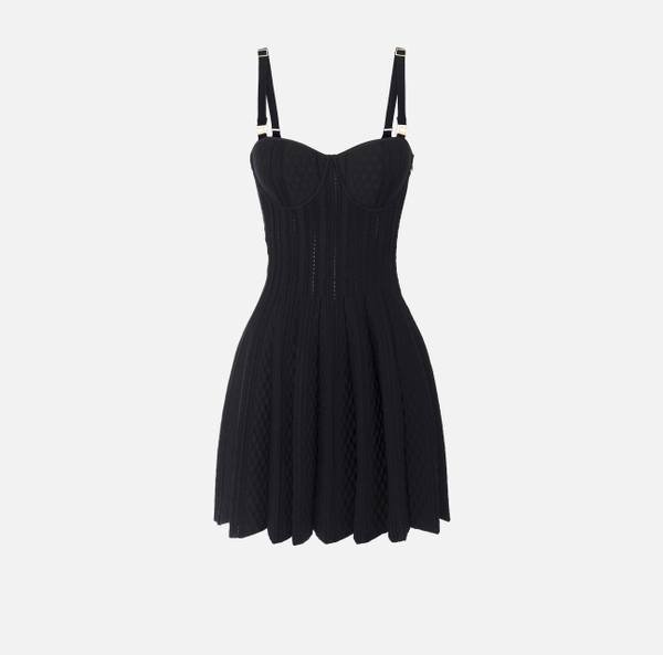 elisabetta franchi Robe en tricot plissée