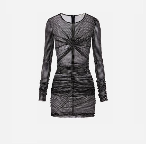 elisabetta franchi Robe en tulle avec imprimé pois