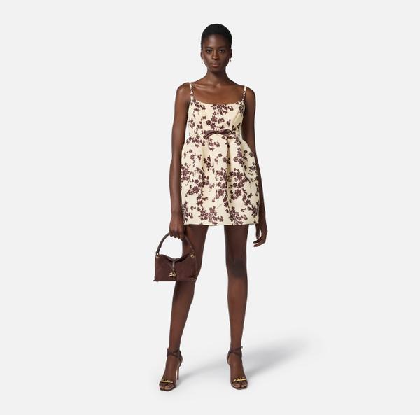 Elisabetta Franchi Robe Poupée En Duchesse Imprimé