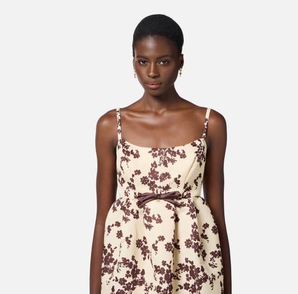 Elisabetta Franchi Robe Poupée En Duchesse Imprimé