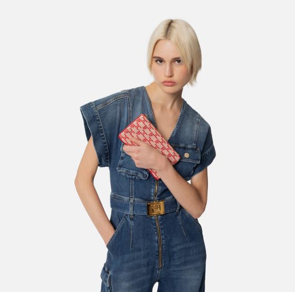 Elisabetta Franchi Sac Enveloppe Monogram